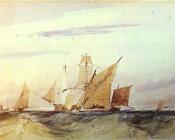 Shipping Off the Coast of Kent - 理查德·帕克斯·伯宁顿